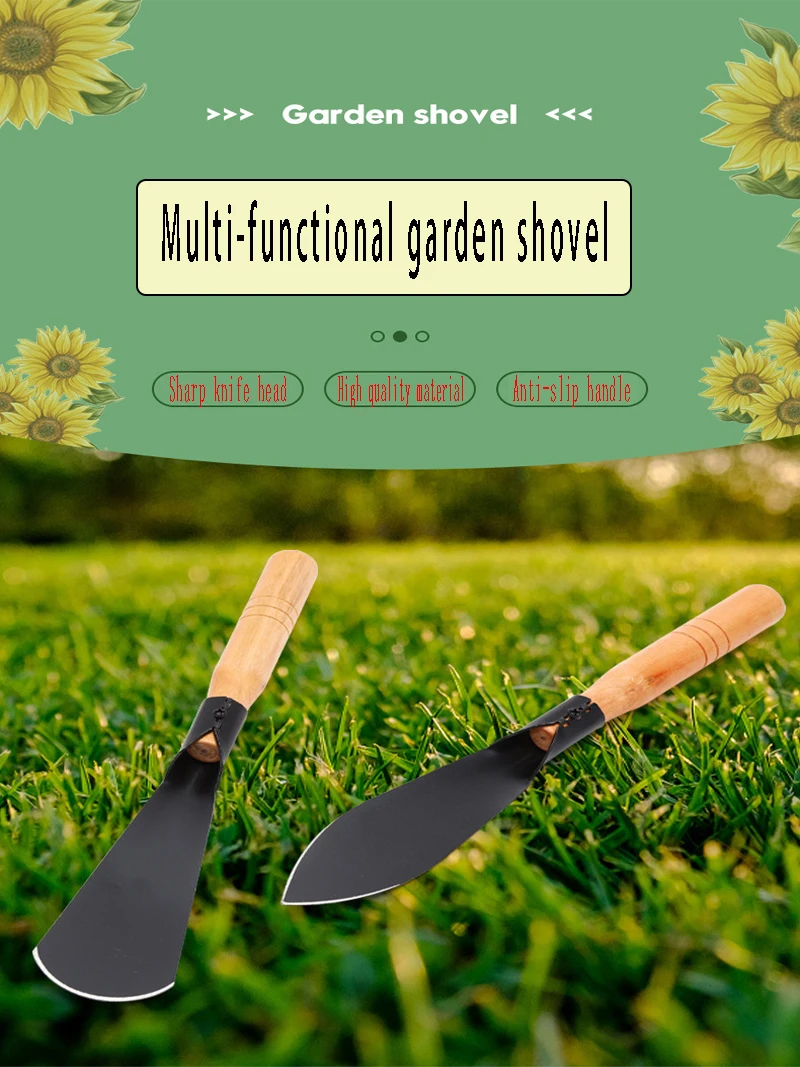 Description Picture 2 of itemMultifunctional Manganese Steel Horticulture Shovel Flower Digging Wild Vegetables Flower Growing Gardening Tools