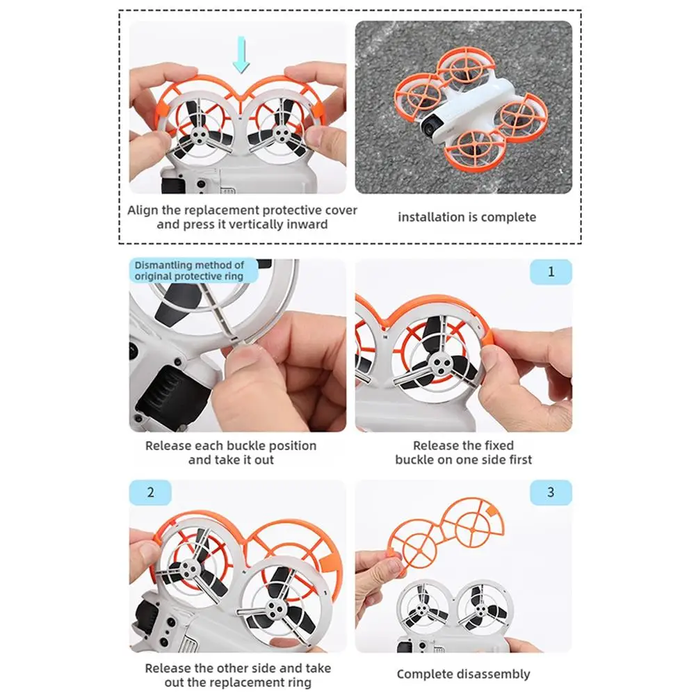 For DJI Neo Propeller Guard Cage Quick Release 360&deg;Anti-collision Protection Cover For DJI Neo Drone Accessory
