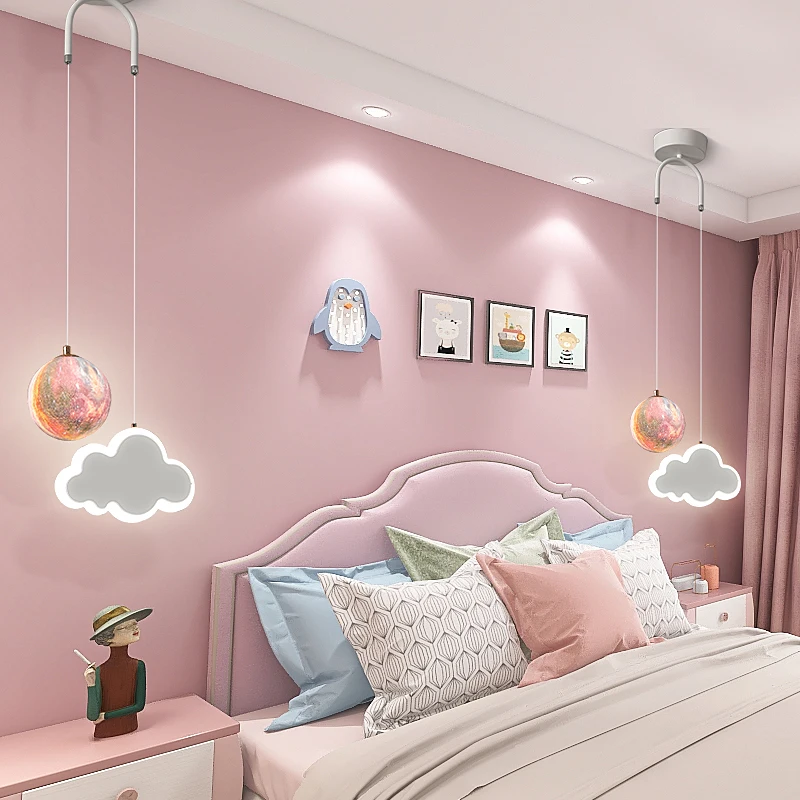 Children Room Ceiling Suspension Lamp Cloud Modern Light Luxury