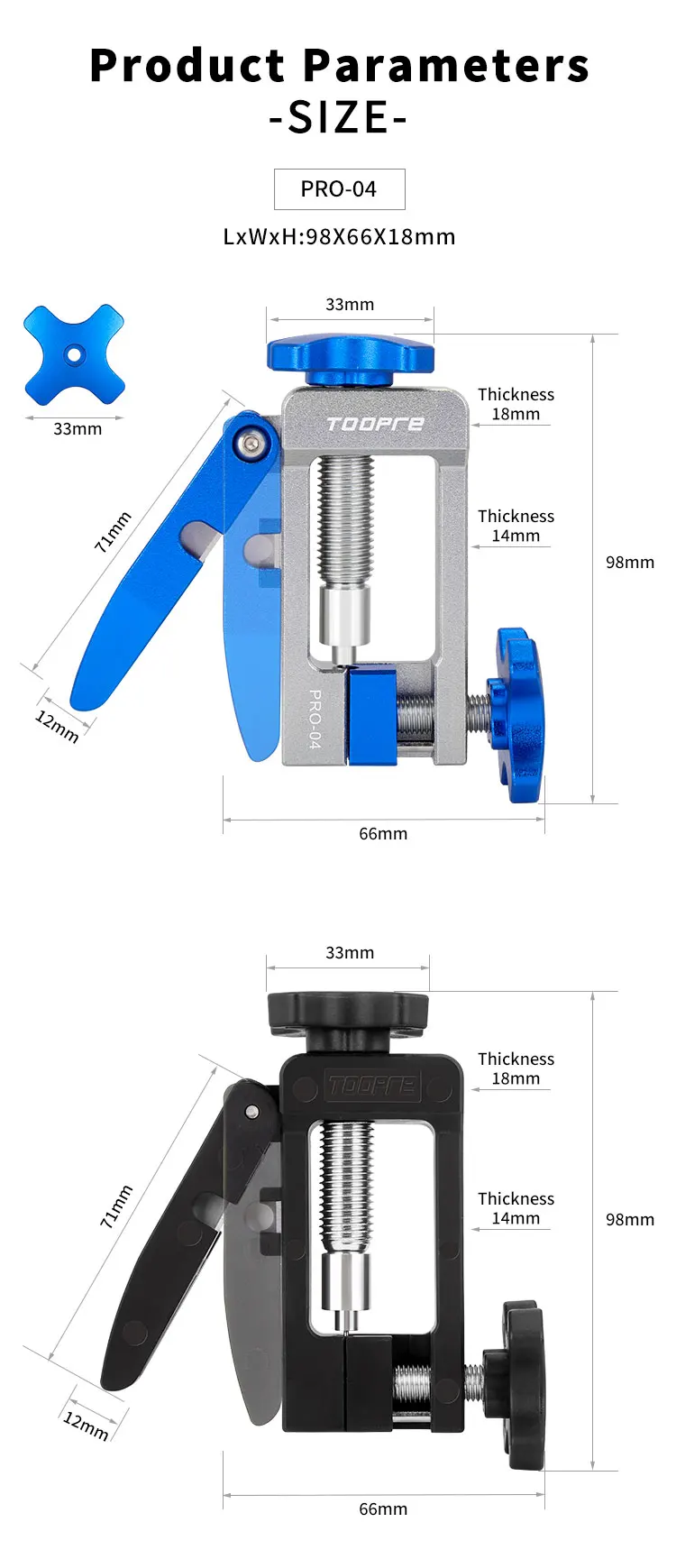 TOOPRE Fahrrad hydraulische Scheibenbremse Ölnadel Werkzeuge Fahrer Schlauchschneider Kabeltange Olive Connector Ölnadel Einführwerkzeuge – Detail 25