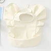 Baby Feed Bibs Waterproof INS Nordic Style Angel Pocket Burp Girl Boy Infant Meals Bib  Easy Clean Cute Panda Bibs Soft PU 5