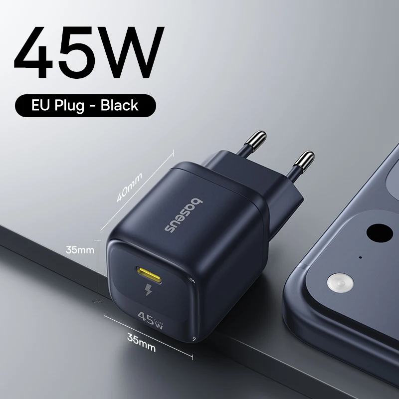 Portable Fast Phone Charger 45W USB C Charger