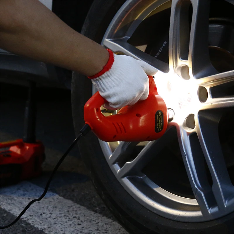 DC12V Car Electric Jack Electric Wrench Car Tire Changing Tool 5T Lift 15-450mm Lifting Height Portable Auto Repair Tool