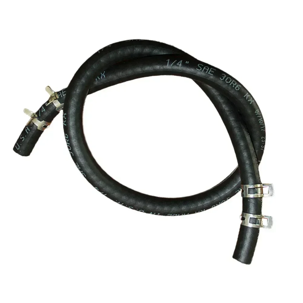 1/4" Fuel Line Hose 4 Clamps for 5414K Lawn Mower Engine Strimmer Motor Garden Power Tools Parts Fits Many Small Engine