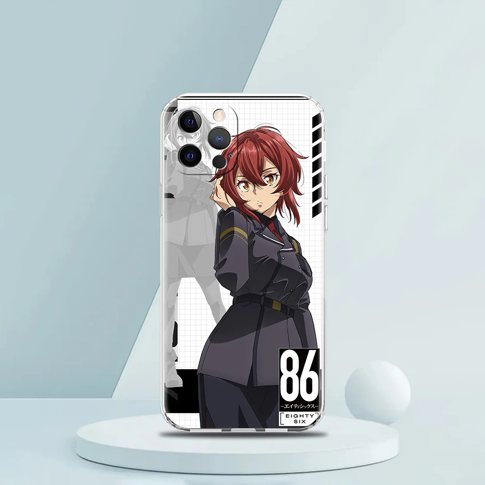 11 cases 86 Eighty Six Anime Case for iPhone 13 12 Pro Max Cover Transparent Soft for iPhone 11 Pro Max 7 8 Plus X XS XR SE2020 Shell TPU xr phone case