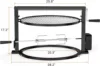 only fire Style Grill Rotisserie System Adjustable Cooking Grate Attachment for Weber 22 inch Kettle Grills - Global 5