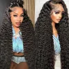 13x6 Hd Lace Frontal Wig Curly Human Hair Wigs  32 Inch Deep Wave Water Wave Lace Frontal Wigs 1