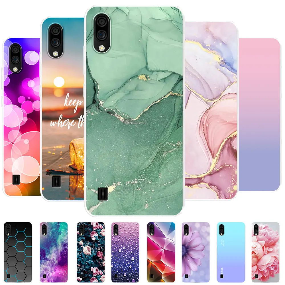 Clear Marble Painted Silicone Case - Soft Protective Bumper Cover