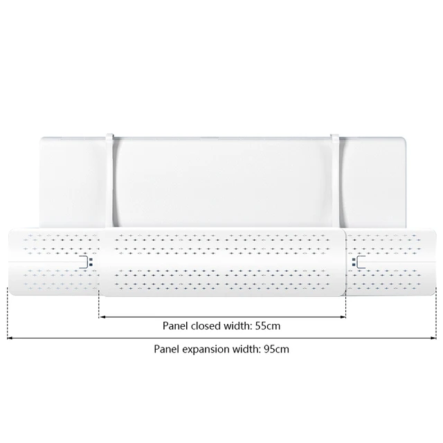 Skálázható Légkondicionáló Szélvédő Csecsemő Elleni Közvetlen Fújás Állítható Szélvezető Fedél - Image 6