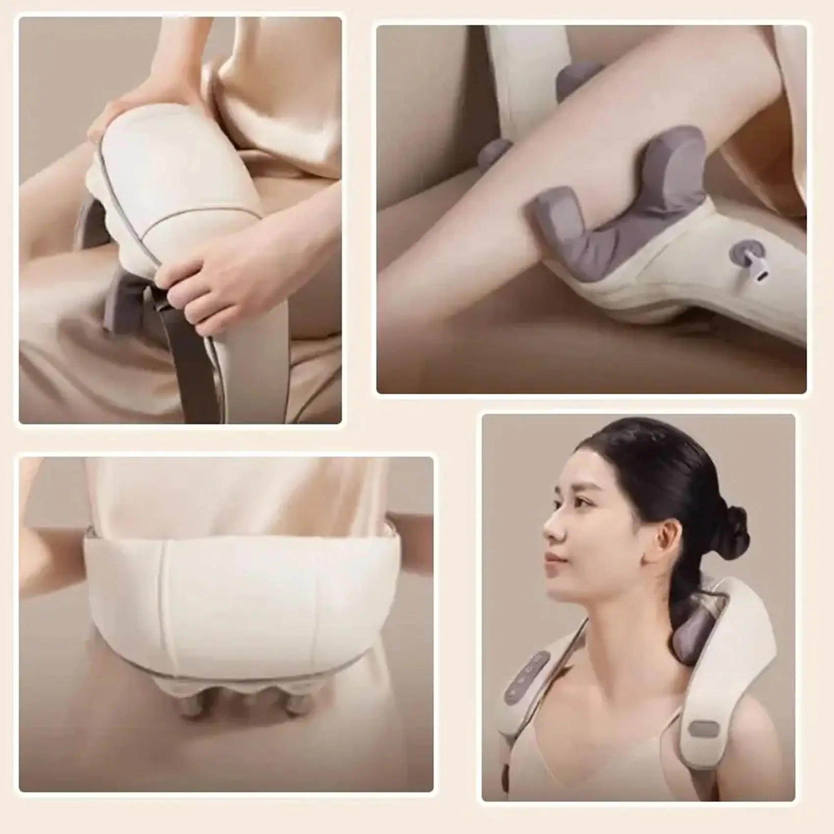 Massagers for Neck and Shoulder with Heat Goletsure Pain Relief 5D Kneading  Massage Pillow Shiatsu Shoulder Back Body - AliExpress