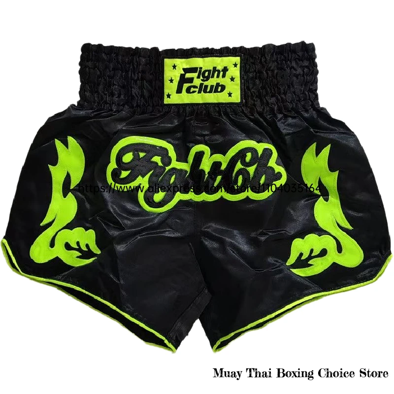 Muay Thai Shorts Red Embroidery Thai Boxing Shorts Men Women Kids Martial Arts BJJ MMA Clothes Thaiboxing Fight Kickboxing Pants mma shorts