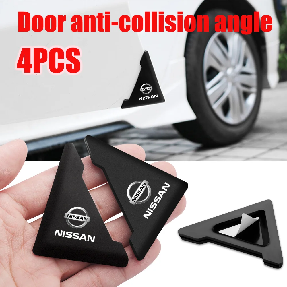 4 Pezzi In Silicone Nero Porta Auto Angolo Antigraffio Copertura Paraurti Crash Accessori Auto Styling Per Nissan Gtr Nismo Juke Leaf