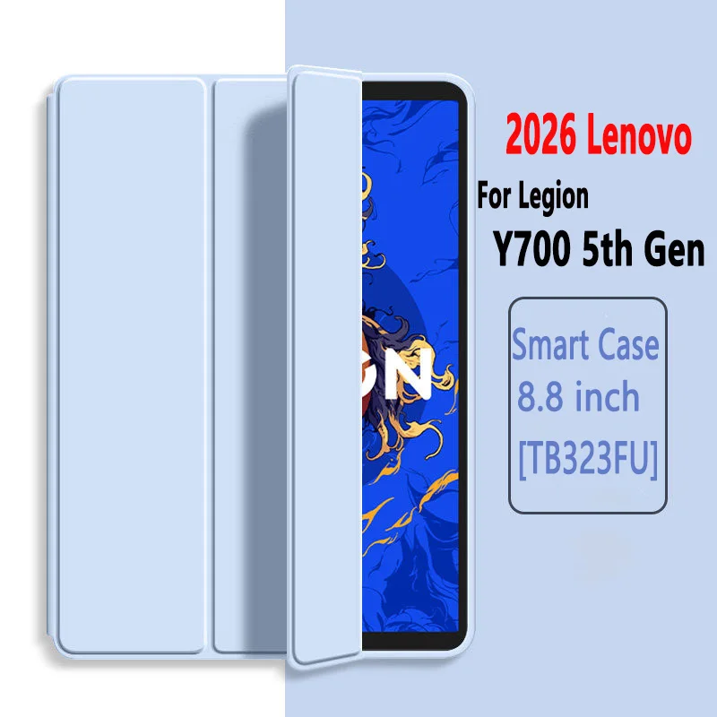 Premium Magnetic Trifold Stand Silicone Protective Case, 8.8-inch