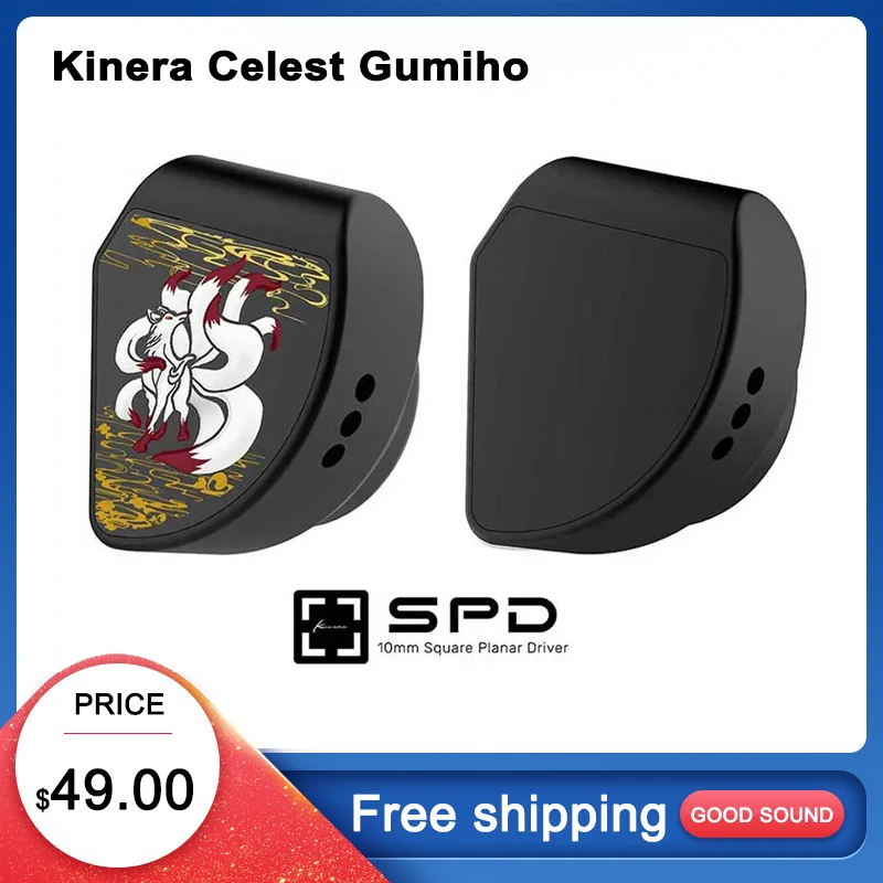 Kinera Celest Gumiho Planar Auricolari In-Ear Monitor 10Mm Square Planar Driver Gaming Esports Cable Headset Hifi Music Headphone