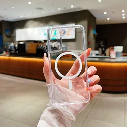 Clear Magnetic Acrylic Case with MagSafe Compatibility - Wireless Charging Ready - A53 5G (Clear)