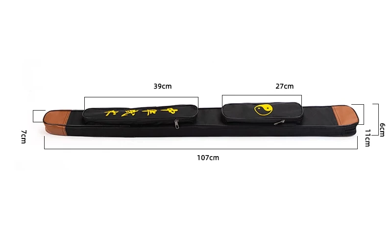 Sword Bag Tai Chi Single Layer Set of Knife Sword Taiji Wushu Carry Case Weapon Kendo