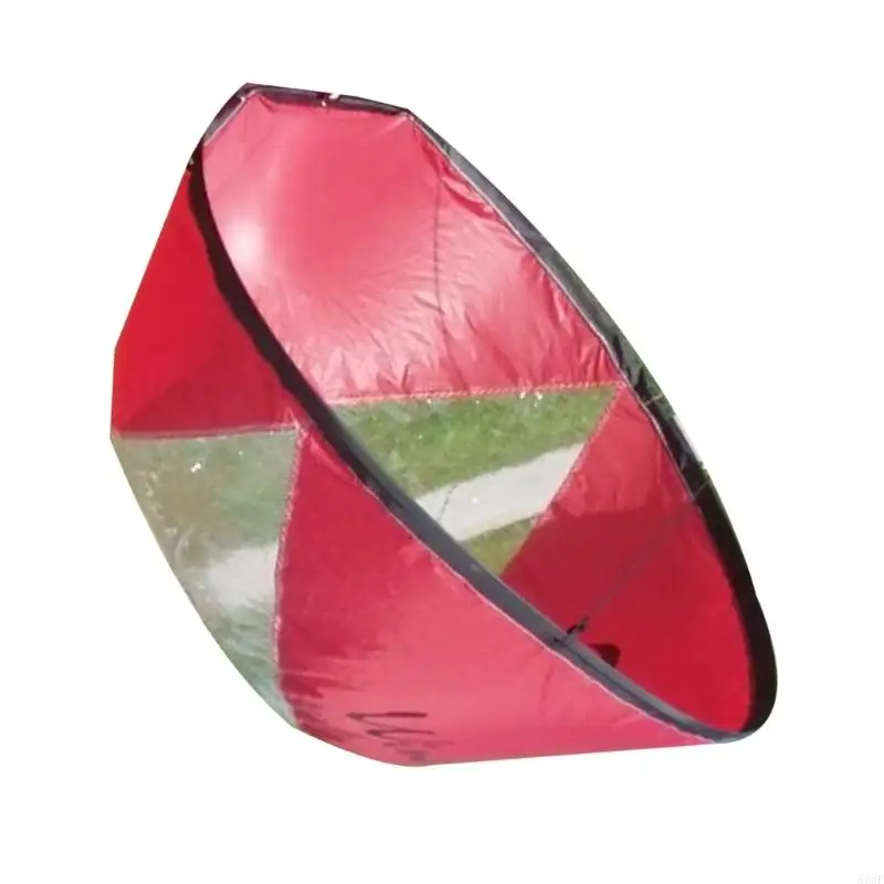 583F Foldable Surfling Kayak Boats Sail Clear Window Downwind Kayak Sail Windsurfing Paddleboard Boating Supply