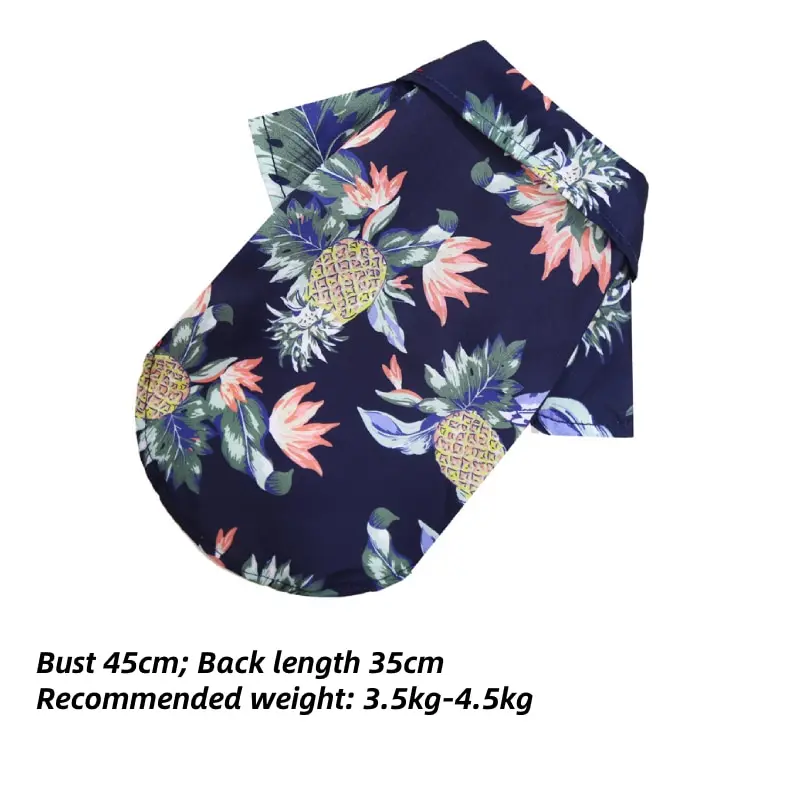 1pc Hawaiian Beach Style Dog T-Shirts Thin Breathable Summer Dog Clothes for Small Dogs Puppy Pet Cat Vest pet dog shirt
