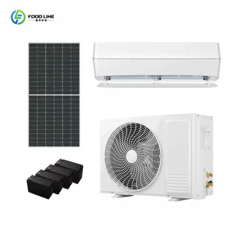 Condizionatore d'Aria Solare Off-Grid per Casa, Attrezzatura di Raffreddamento con Installazione su Tetto a Energia Solare Completa