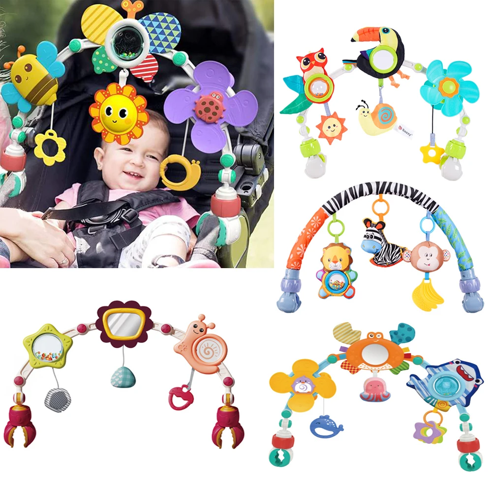 

Baby Rattles Toy For Stroller Montessori Newborn Sensory Toys Crib Mobile On The Bed Rattles for Baby Development Toy 0 12 Month