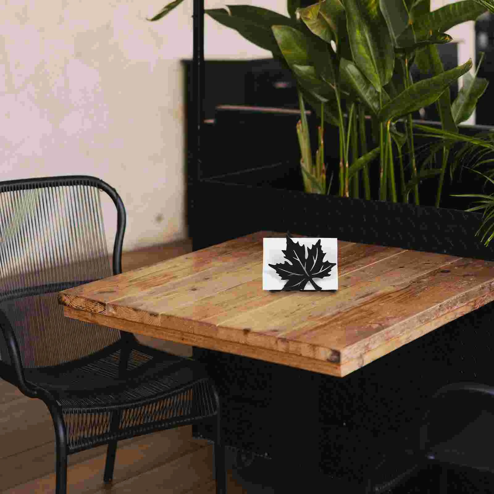 

Napkin Holder Paper Towel Household Dinner Restaurant Holders for Tables Wrought Iron Art Rack Metal