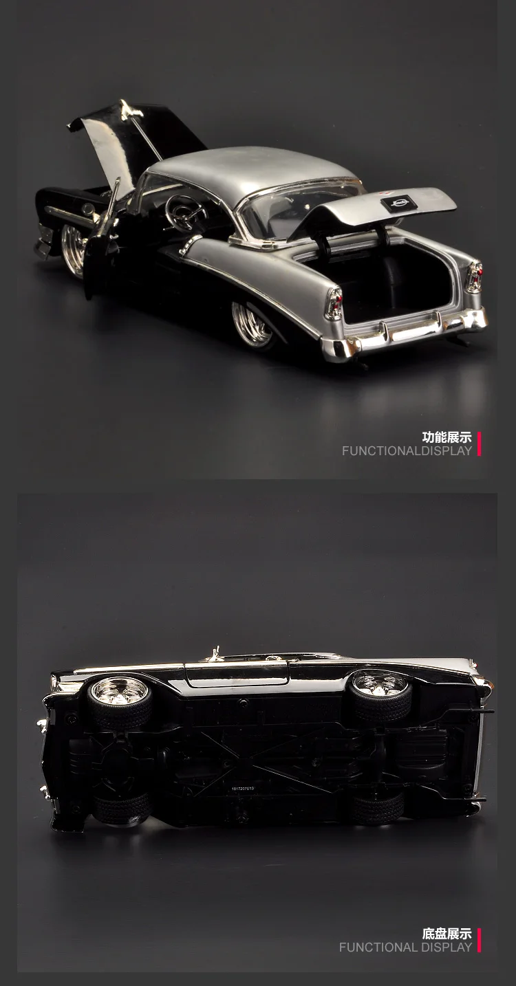 Jada 1:24 1956 Chevrolet BEL AIR High Simulation Diecast Car