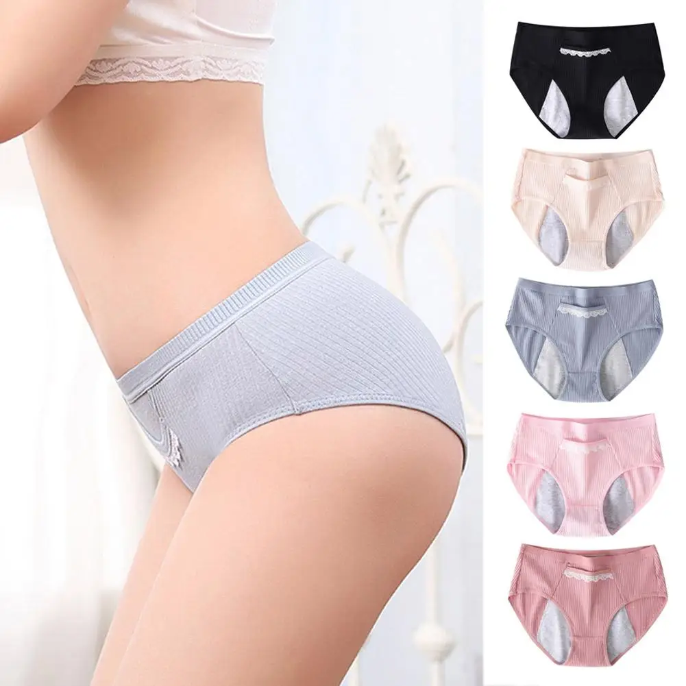 

Cotton Menstrual Panties Leak Proof Breathable Sexys Physiological Women Intimates M-XL Women's Woman Panties Girls Pants Z9Y6