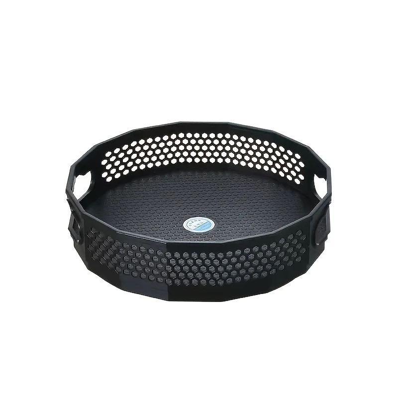360 Degrees Rotating Plastic Storage Rack Bathroom Toiletries Storage Rack Kitchen Edibles Oil Seasoning Bottle Storage Tray 6