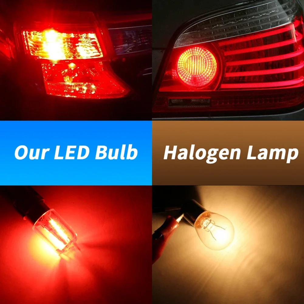 Universal 12V White LED Car Turn Signal and Brake Light - 6000K CANBUS with 3030 SMD Technology