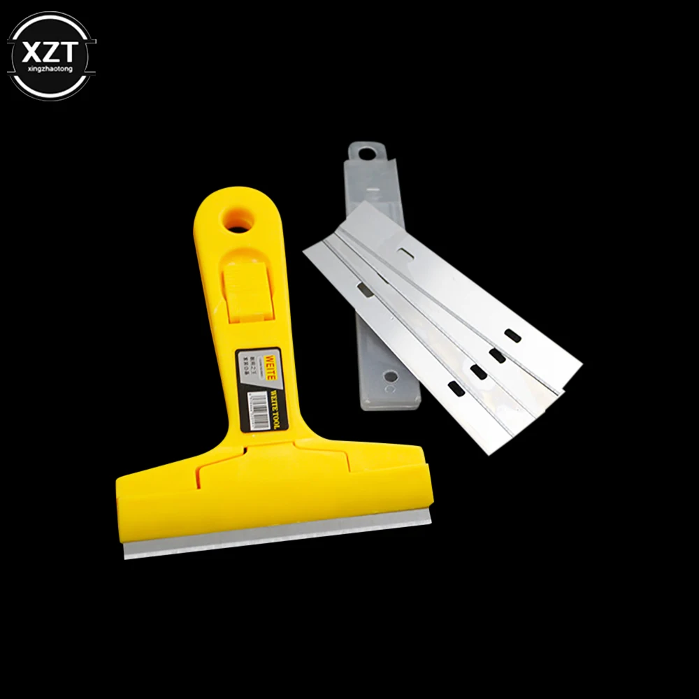 Portable Window Glass Cleaning Blade Floor Scraper Gap Cleaning Blade Glue Remover Multi-functional Plastic Hand Tool