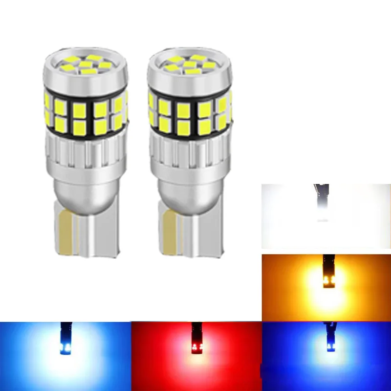 2pcs W5W LED T10 12V 24V Light For Car Truck Interior Universal Bulbs 2016 30SMD Canbus Map Reading Signal Lamp Parking Lighting