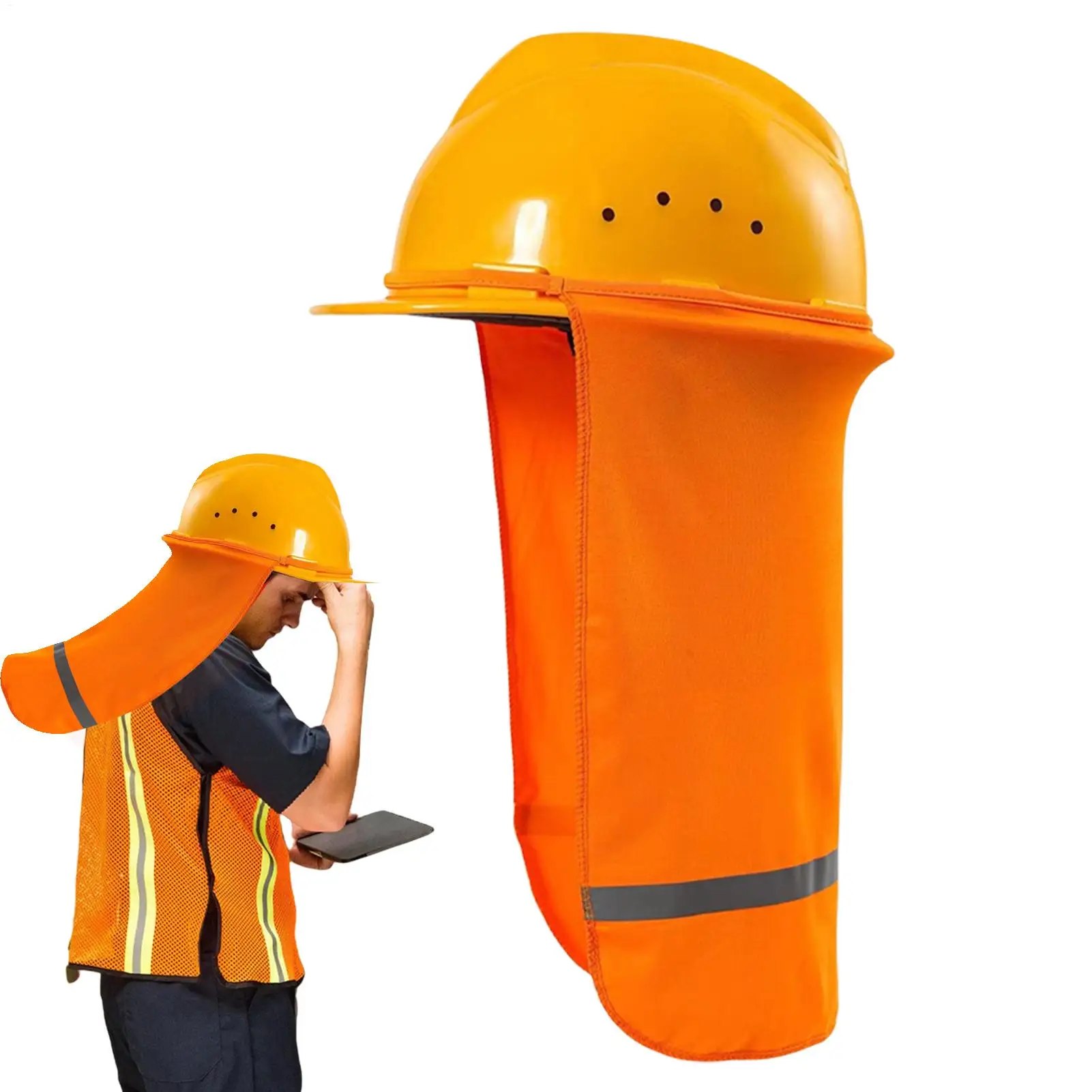 Hard Hat Sun Shade Cover Neck Shade Hard Hat Visor High Visibility Breathable Neck Protection Sun Protection Hard Hat Cover