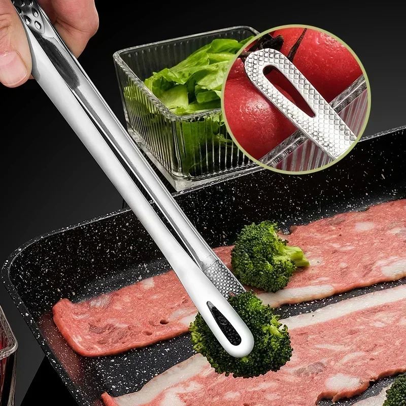 Kitchen Tongs Stainless Steel Barbecue Tongs Clip BBQ Grill Meat Cooking Tweezers for Food Utensils Kitchen Tool