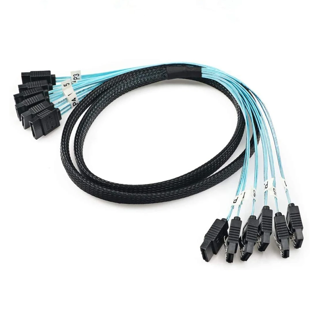 Conjunto Cabo Sata para Sata Portas Conjunto de Data Cabo Sata Pin para Sata Pinos Cabo Sas 6gbps Hdd Splitter Cabo para o Servidor Pcs
