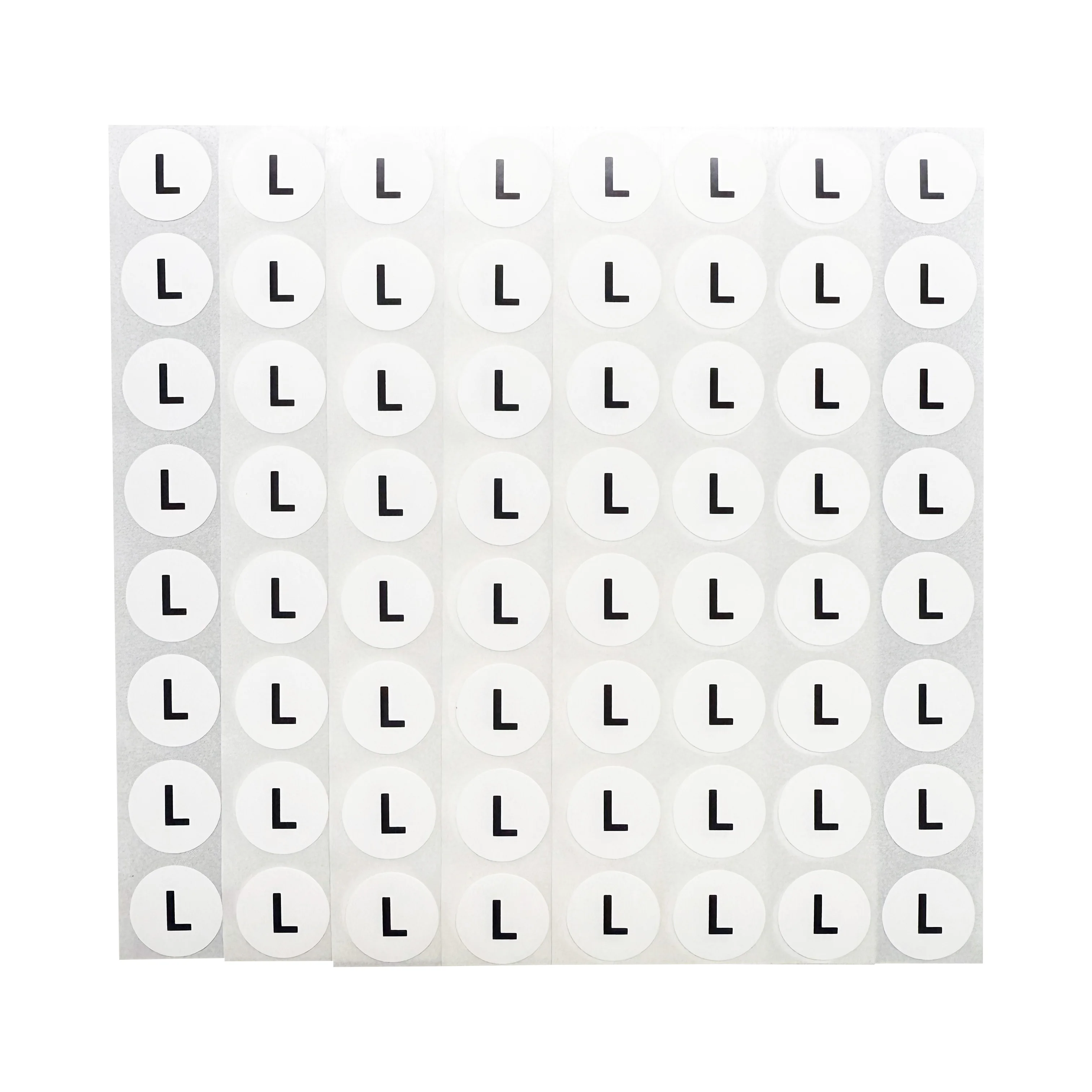 300개 15mm S M L XL 의류 사이즈 분류 스티커 공장 의류 사양 라벨 맞춤 텍스트 방수 스티커