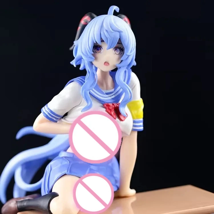 

Игрушка Аниме периферийная фигурка Genshin ударная Сексуальная и красивая девушка Gan Yu JK студенческий костюм настольная девушка модель Украшение Коробка для рук