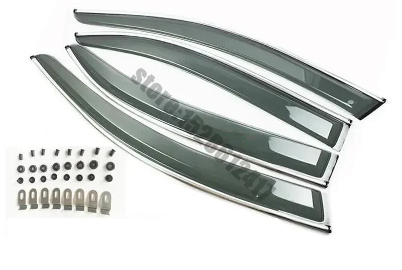 

Acrylic Window Visor Shade Vent Rain Deflector Cover For Nissan X-Trail X Trail T31 2008 2009 2010 2011 2012 2013 Car styling