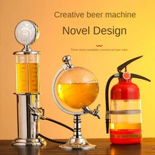 Nueva máquina de cerveza de estilo europeo, pistola de elaboración artesanal, dispensador de vino, barril de cola creativo, colorido, esférico, multiusos