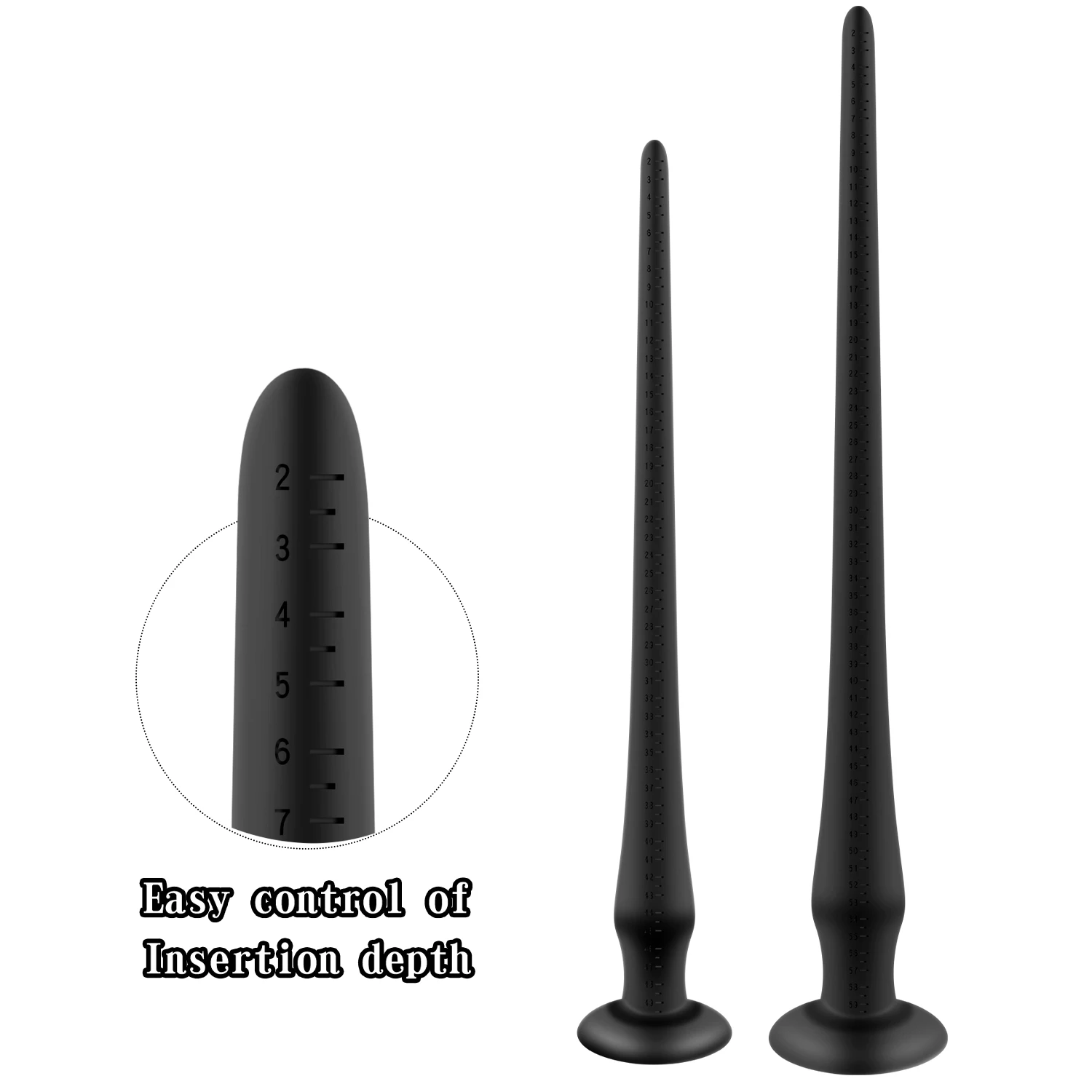 Flytande silikon superlånga dildos stimulerar anus mjuk dilatator analsexleksak analplugg för kvinnor och män_voghion.com