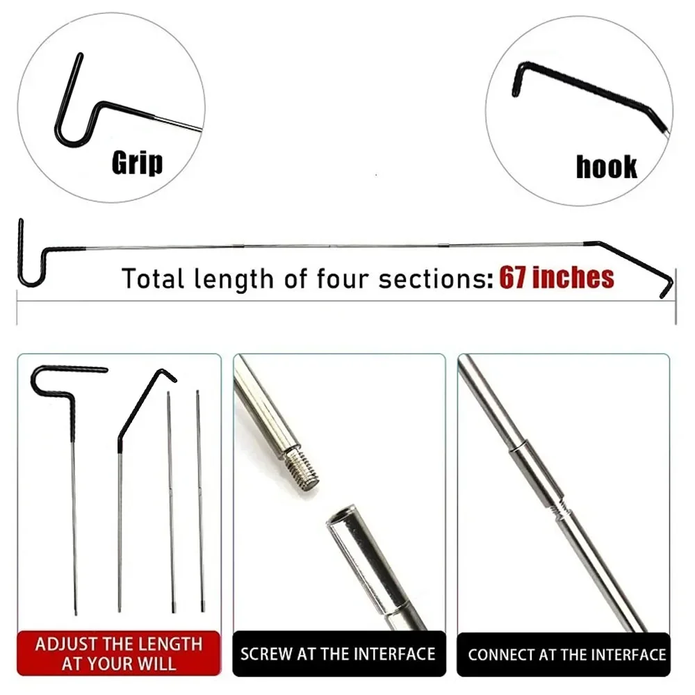 Car Tool Kit Auto Locksmith Emergency Open Unlock Long Reach thumbnail 2