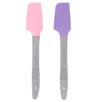 2 Pcs Silicone Wax Spatula Waxing Stick Applicator Spatulas Body Moisturizers Scraper Sticks Removal Silica Gel Non-stick Mini 1