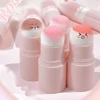 Blush Stick Soft Sponge Blusher Beauty Wand Highlighter Blush With Cushion Liquid Face Bronzer Wand Stick Applicator Makeup 1