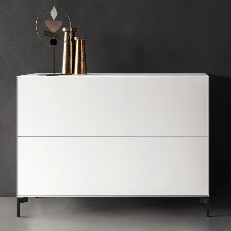

Light Luxury Italian Minimalist Sideboard Modern Minimalist White Ins Nordic Living Room Chest of Drawers Customization