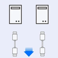 USB KVM Switches USB Switcher Bi-directional for Computers Keyboard Mouse Scanne - Image 3