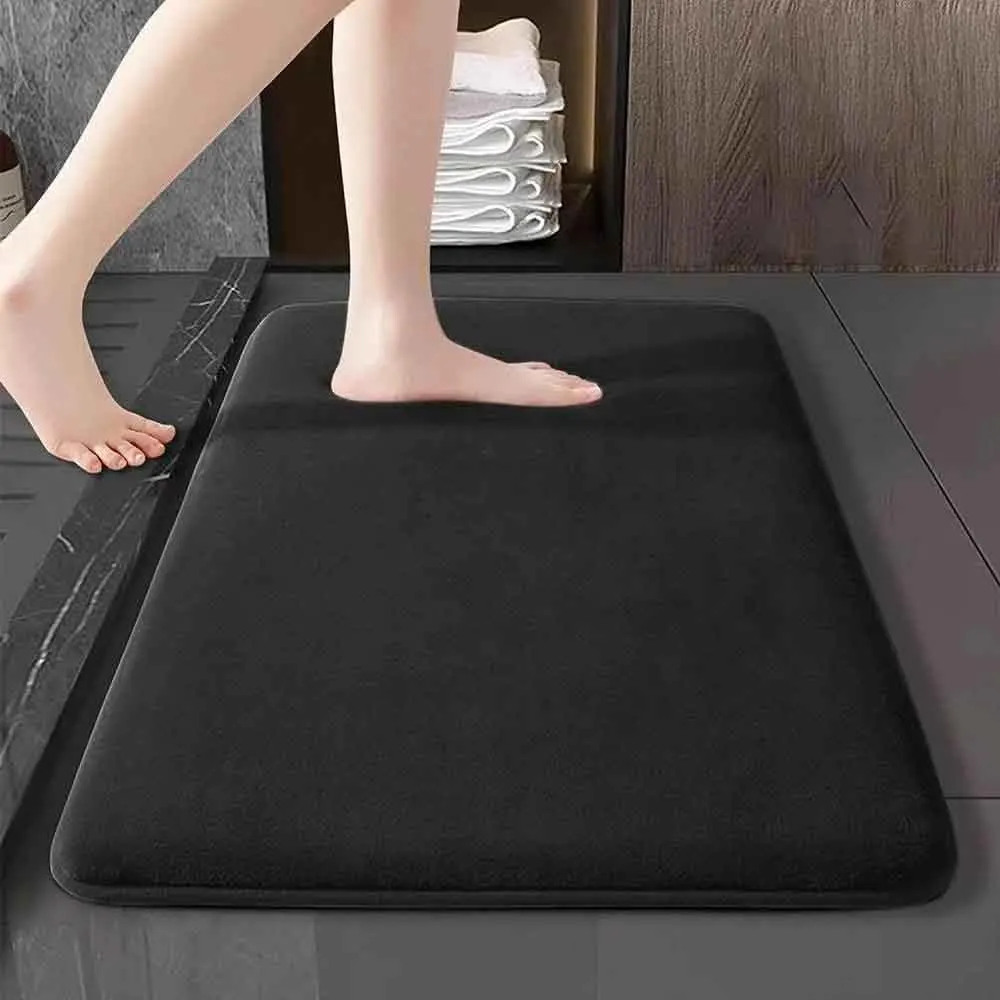 Floor Mat 60X90CM Super Absorbent Floor Bathroom Antislip Velvet Door Mat Dries Quickly Soft Washable Machine Wash Home Decoration