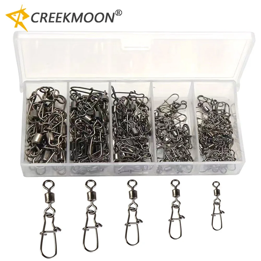 High-strength Smooth Fishing Carabiner Pins 50/95PCS Barrel Snap ...