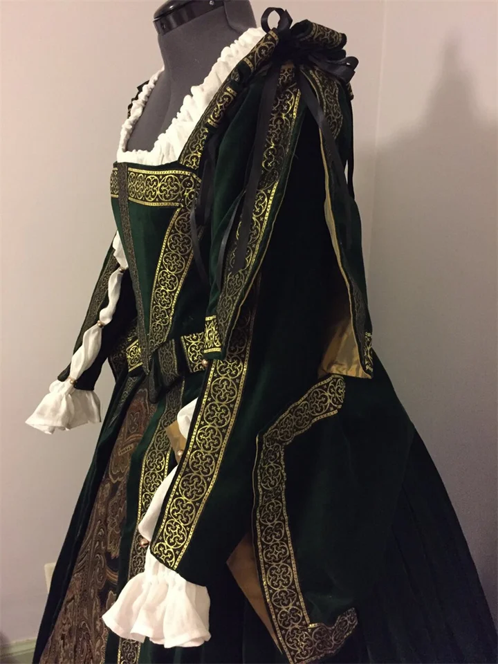 15th Century Tudor Anne Boleyn Costume Historical Renaissance King Henry  Reenactment Ball Gown - AliExpress 200000532