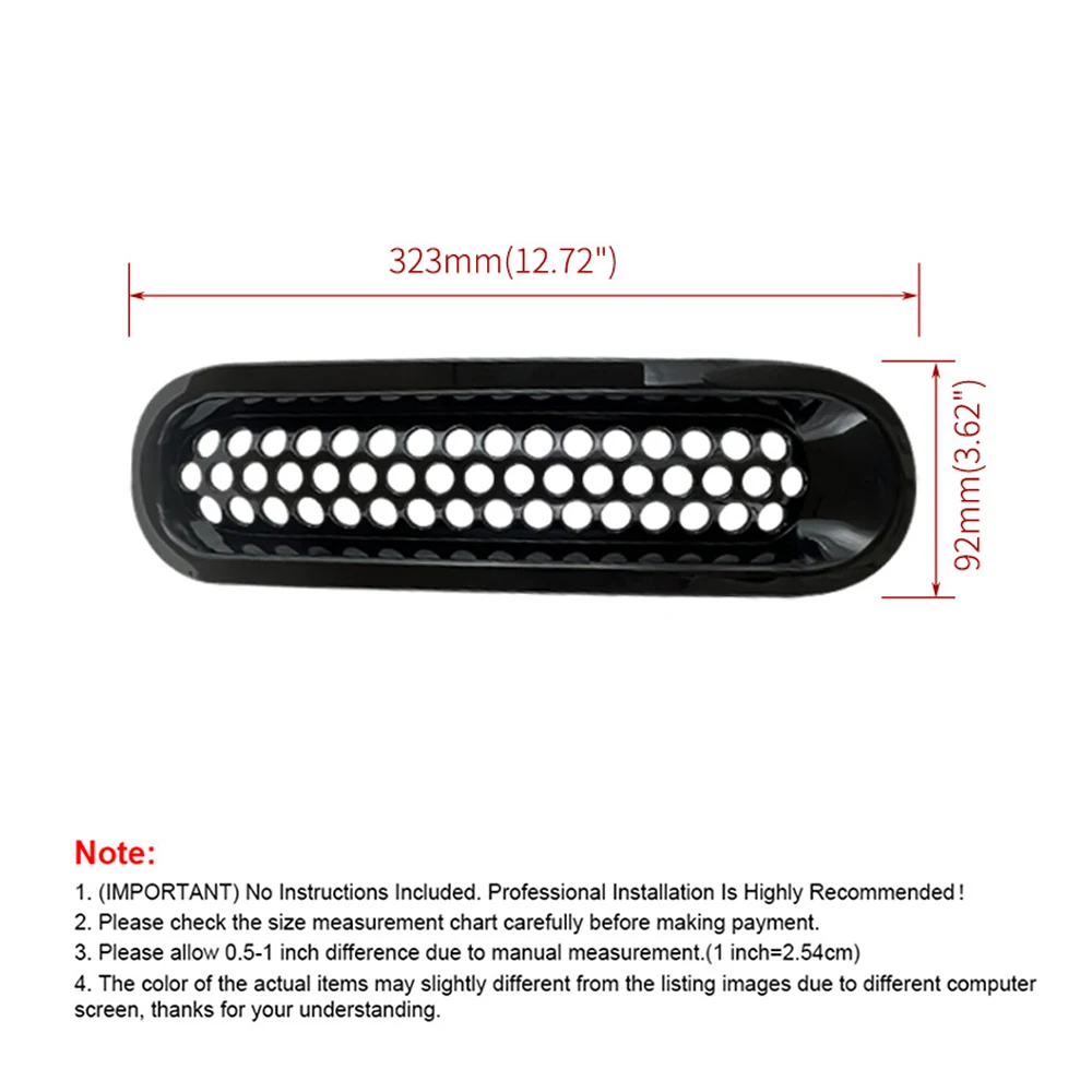 7pcs Car Clip-in Front Grille Mesh Inserts for Jeep Wrangler JK JKU 2007-2015