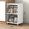 Modern Plastic Kitchen Cabinet for Kitchen Furniture Storage Cabinet Simple Household Multifunction Living Room Landing Locker 3