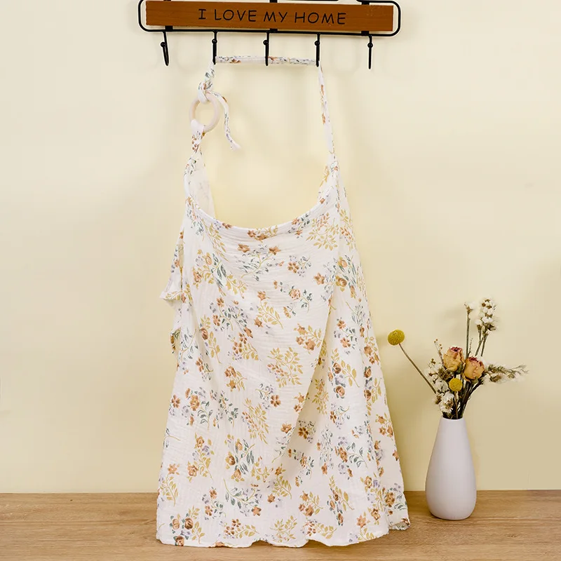Breastfeeding Cover Mother Outing Breastfeeding Cover Cotton Baby Feeding Nursing Covers Adjustable Privacy Breastfeeding Apron Stroller Blanket
